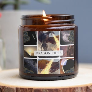 Dragon Rider / Bookish candles / Enemies to Lovers Inspired By Favorite Book Tropes / Literary gifts