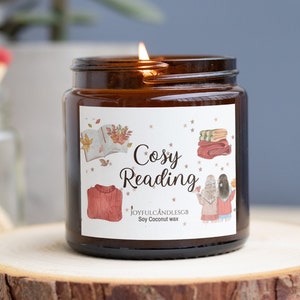 Autumn candle, Cosy Autumn reading, Bookish candles, Bookstagram, Homemade candles