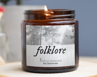 Folklore Autumn candle | Bookish candle | Music candle | trending now | Dark academia Candle