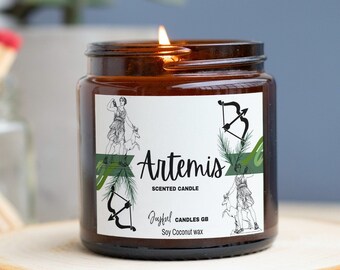 Artemis, Greek mythology candle, Bookish candles, Fandom candles