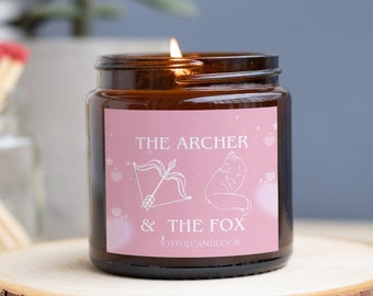 Bookish candles - The Archer & The Fox , Soy Scented Candle, Homemade candles