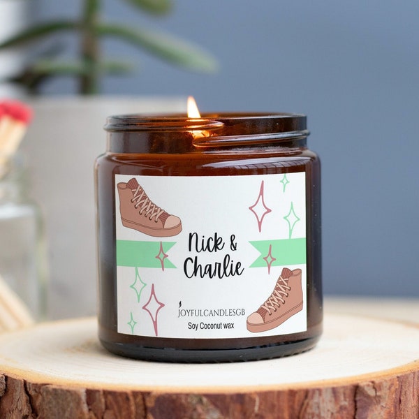 Bookish Candles /Nick & Charlie - Scented Candle / Cherry blossom and Peony scent