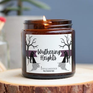 Bookish Candles, book inspired candle,Wuthering Heights Scented Candle, Book nook, Homemade candles