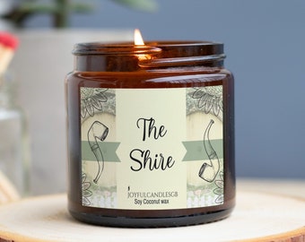 Bookish candles inspired by Hobbit, The Shire Homemade candles, literary gifts