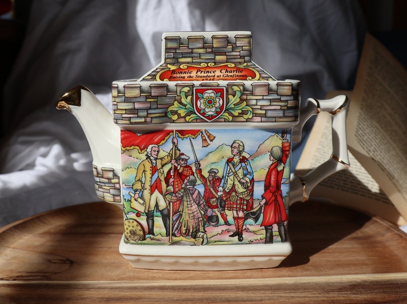 James Sadler Antique Teapot Bonnie Prince Charlie Culloden Etsy UK