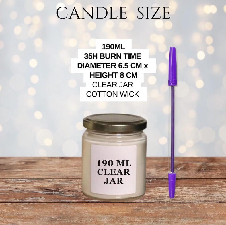 The Burrow Inspired Bookish Candle - Homemade Scented Wizard Decor 190ml clear jar
