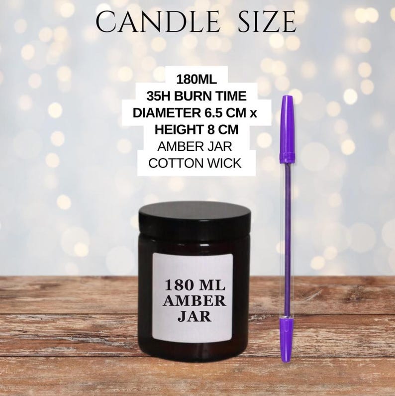 The Burrow Inspired Bookish Candle - Homemade Scented Wizard Decor 180ml amber jar
