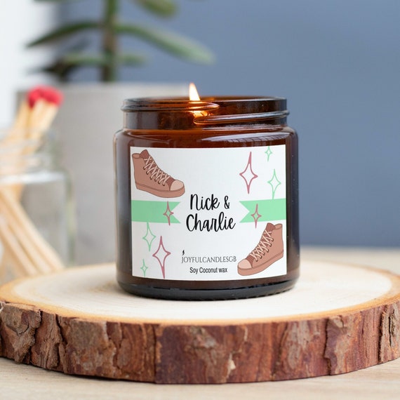 Nick & Charlie Soy Bookish Candles - Black Cherry Book Lover Gift, Bookish things