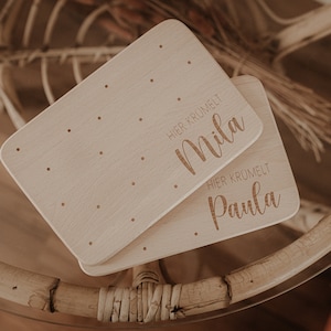 Breakfast board personalized with name I wooden board individually