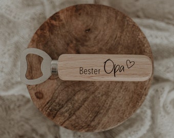 Bottle Opener Gift Best Grandpa Personalized Engraving