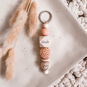 Keychain name personalized bag tag