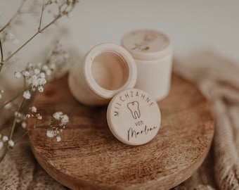 Tooth box with name personalized made of wood I tooth box I first strand I little darling