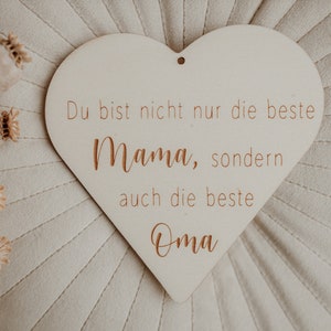 Mother's Day gift idea | Personalized metal heart with wooden heart
