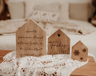 Wooden house Christmas gift idea