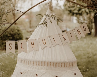 Pennant chain for schoolchild | Decoration for first day of school