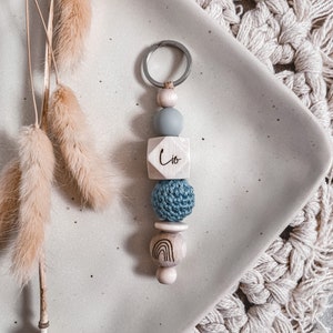 Sleutelhanger parelhanger tashanger personaliseren met naam