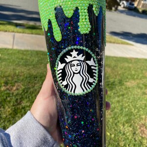 Stray Kids bling drip glitter snow globe tumbler