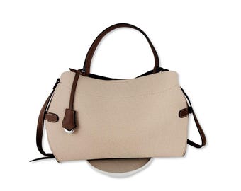 Waterproof PU Leather Tote Bag, Shoulder Handbag, Office Travel Bag
