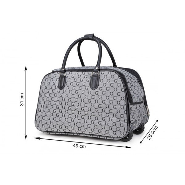 New Ladies Women's Travel Holdall Trolley Luggage Bag with Wheels Holiday Bags -HOLDALL-139-S