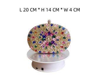 Stunning rhinestone crafted clutch bag - ZY0001