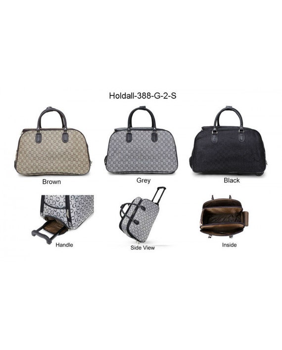 New Ladies Women s Travel Holdall Trolley Luggage Bag With Wheels Holiday Bags HOLDALL 139 S Etsy