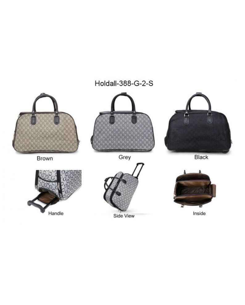 New Ladies Women's Travel Holdall Trolley Luggage Bag with Wheels Holiday Bags HOLDALL-139-S image 4