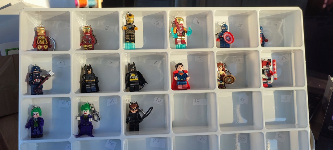 Marvel Superhero Key Ring, DC Comics in Building Brick unofficial - Etsy