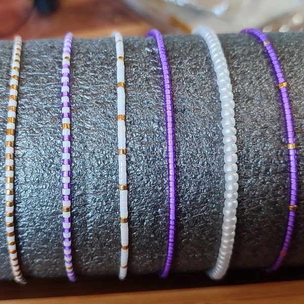 bracelet en perles miyuki, perles de verre japonaise, perles en or