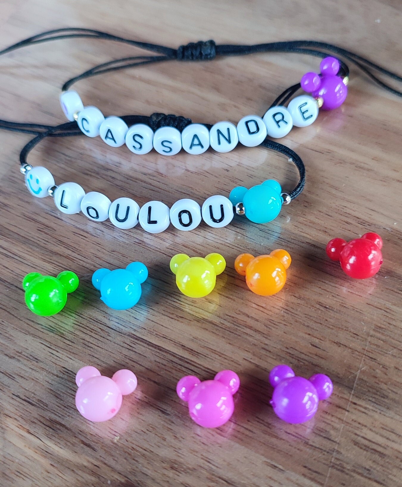 Personalized Bracelet Beads Letters, Numbers, Patterns  