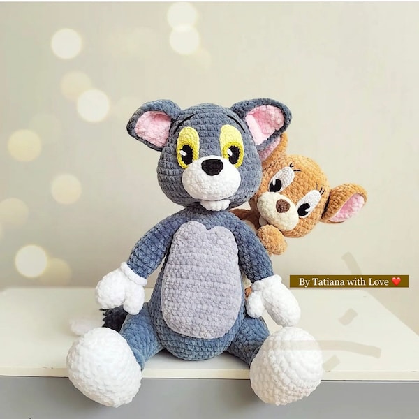 Tom Jerry Crochet Patterns Etsy