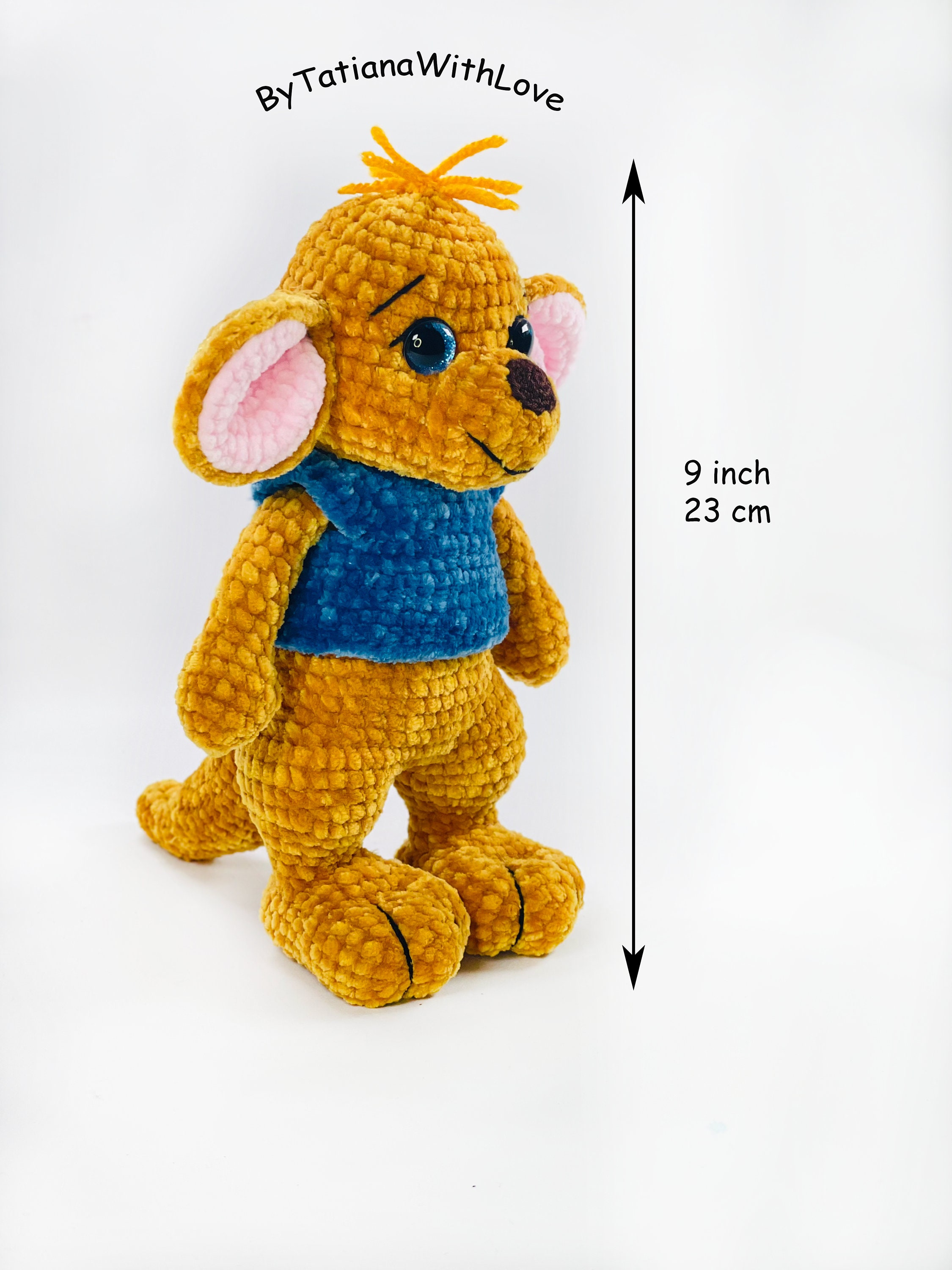 Baby Roo, Bear Winnie the Pooh, Crochet Kangaroo, Amigurumi Kangaroo ...
