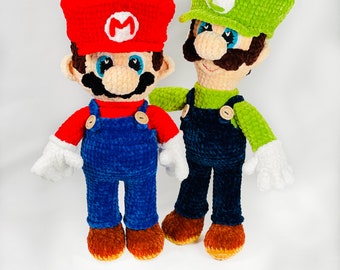 Nintendo Super Mario and Luigi Stuffed Toy Amigurumi