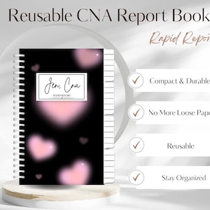 Reusable CNA Report Book- Hearts