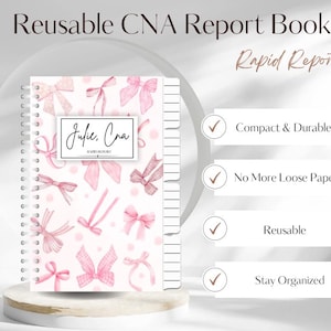 Reusable CNA Report Book-Pretty in Bows