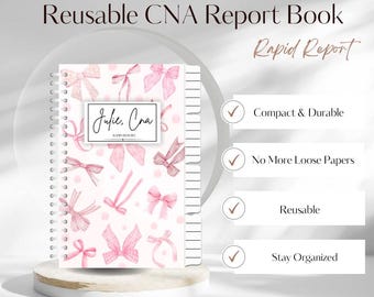 Reusable CNA Report Book-Pretty in Bows