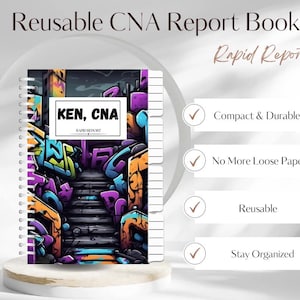Reusable CNA Report Book- Graffiti