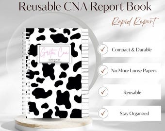 Reusable CNA Report Book-Cowgirl