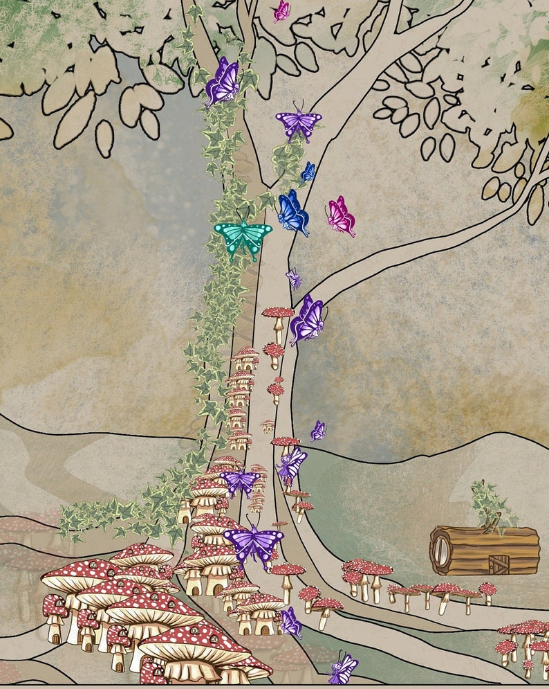 28expansion Fairy Mushroom Map Brush Set for Krita Etsy