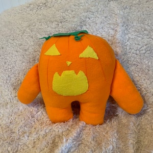 Handmade Pumpkin Plush | OOAK Halloween Plushie | Jack O Lantern Plush | Creepy Cute Plushes | One of a Kind Jack-o’-lantern | Spooky Plush
