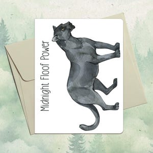 Personalisierte Grußkarte mit Panther, Personalisierte Grußkarte für Tierliebhaber, Geschenk für Tierliebhaber