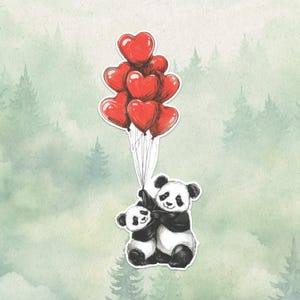 Waterproof vinyl panda sticker, Cute animal lover gift, Great decal for laptops, kindles, and water bottles