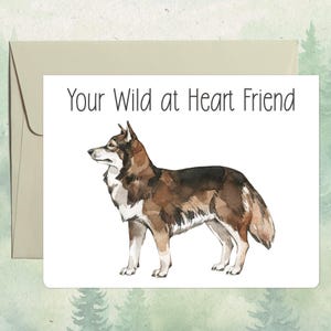 Cartão utonagan personalizado feito à mão, presente fofo para amantes de animais de estimação, cartão de felicitações personalizado para cães