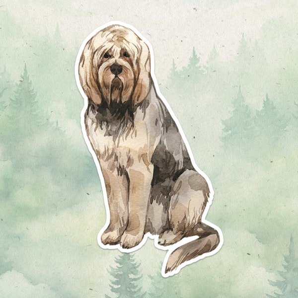 Otterhound sticker, Waterproof vinyl decal, Dog sticker