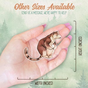 Waterproof vinyl tree kangaroo sticker, Cute animal lover gift, Great decal for laptops, kindles, and water bottles image 2