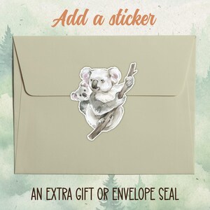 Custom Handmade Koala Mother's Day Card, Cute Animal Lover Gift ...