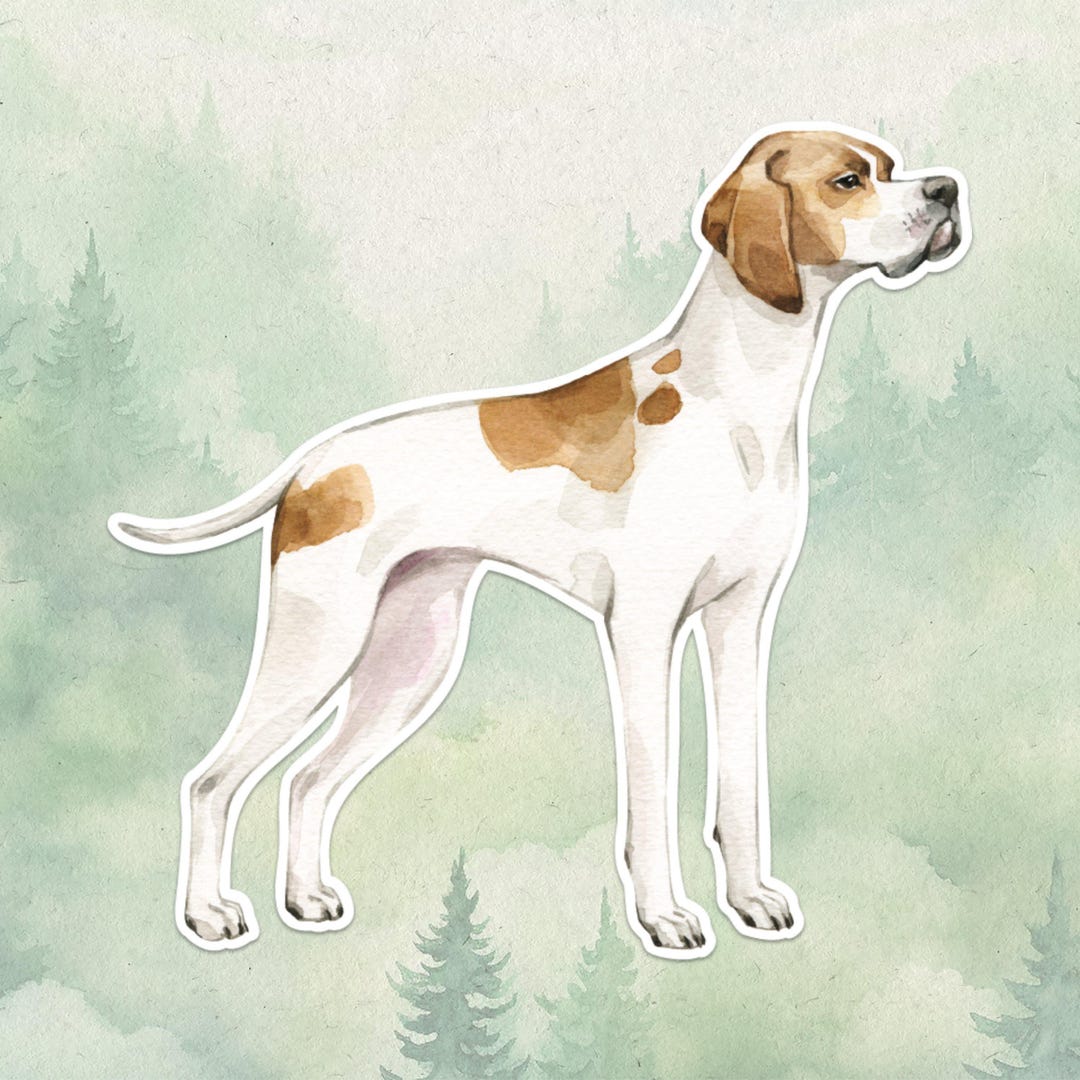 Waterproof Vinyl English Pointer Sticker, Cute Dog Lover Gift, Great ...