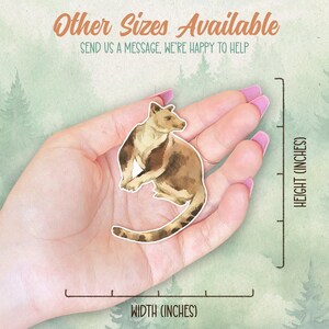 Waterproof vinyl tree kangaroo sticker, Cute animal lover gift, Great decal for laptops, kindles, and water bottles image 2