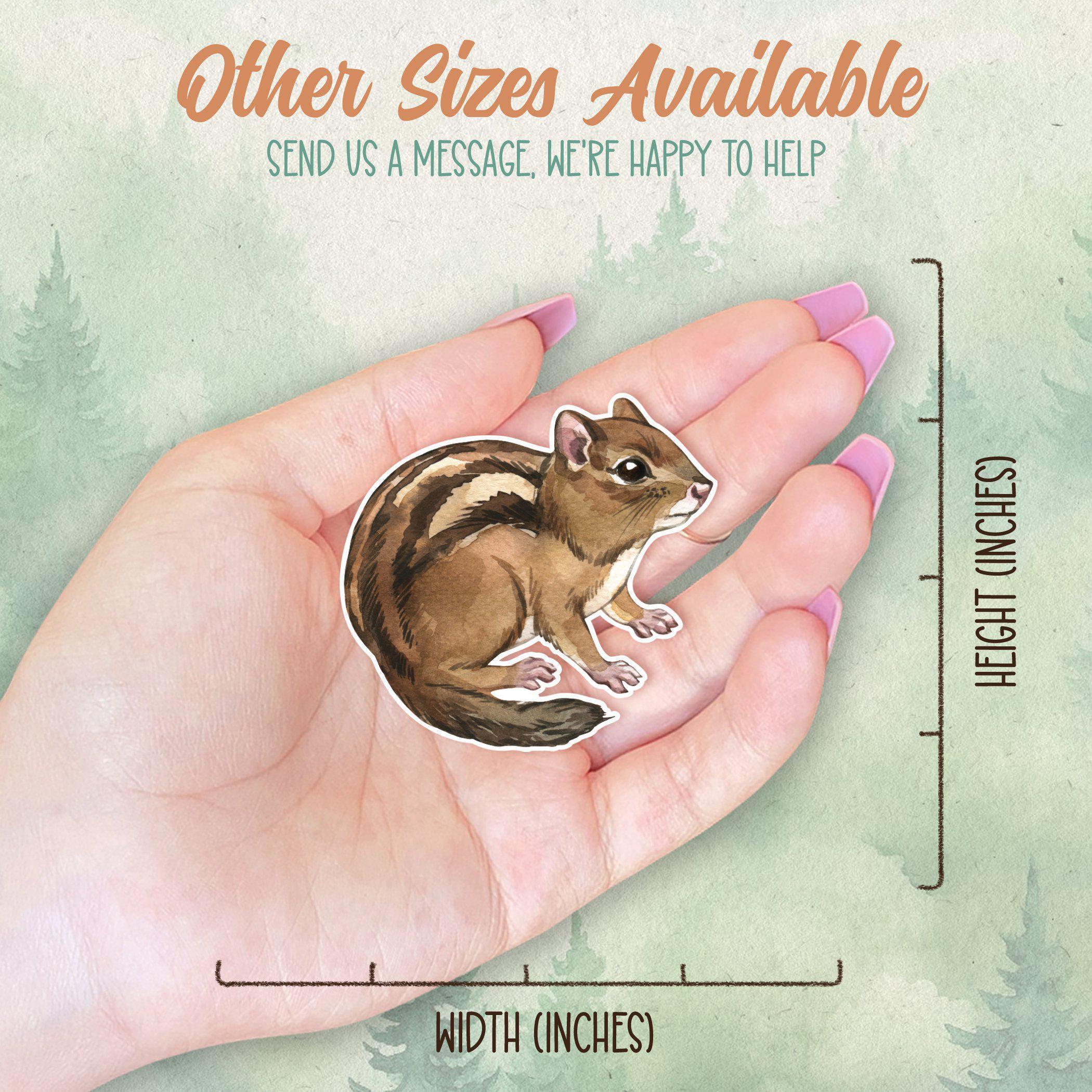 Chipmunk Sticker Waterproof Vinyl Chipmunk Sticker, Cute Animal Lover Gift, Great Decal ...