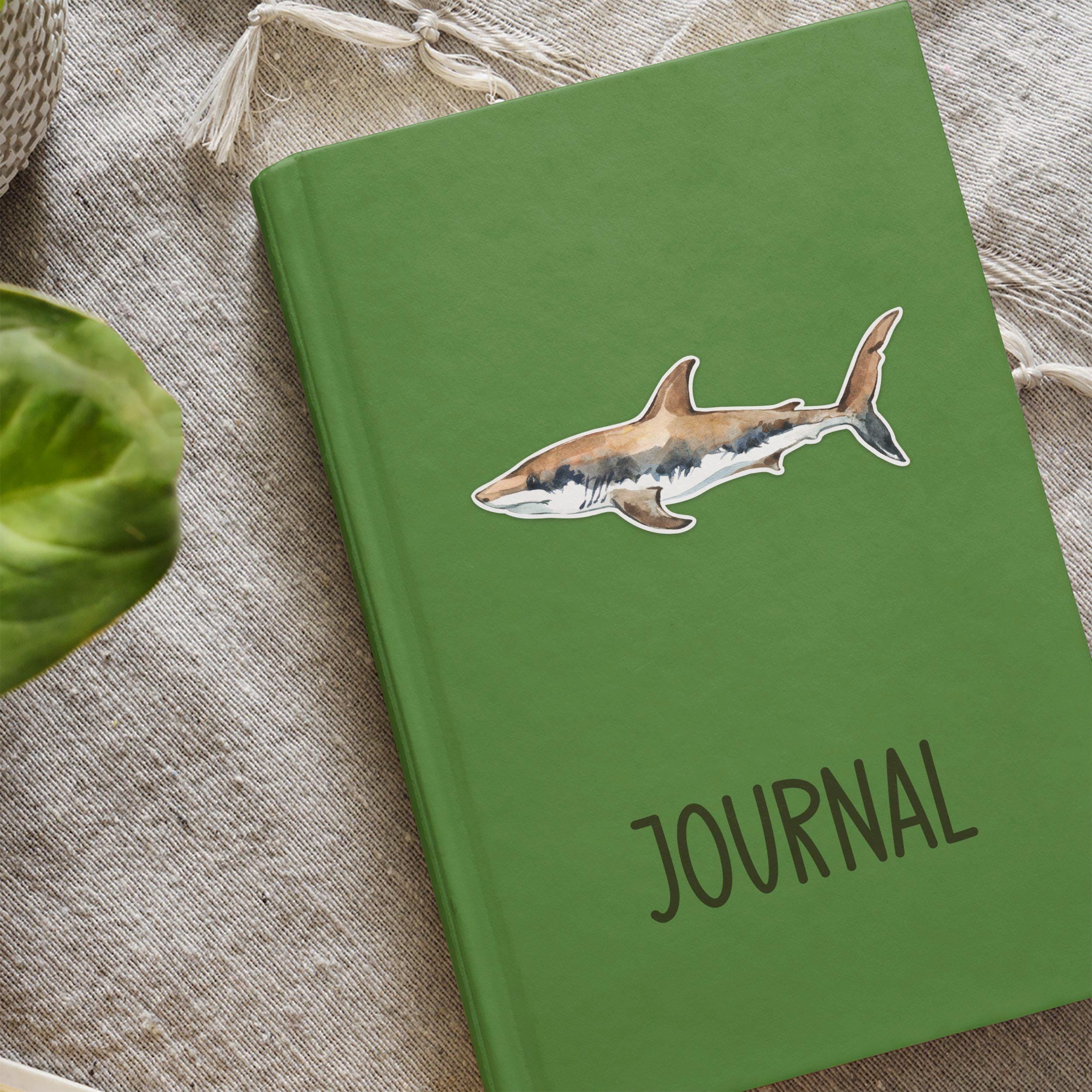 Waterproof Vinyl Bull Shark Sticker, Cute Animal Lover Gift, Great ...