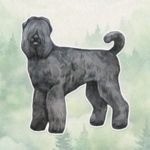 Waterproof vinyl Russian Terrier sticker, Cute dog lover gift, Great decal for laptops, kindles, and water bottles